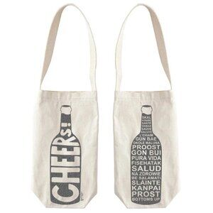 Maptote Cheers! Canvas Wine Tote - New with Tag